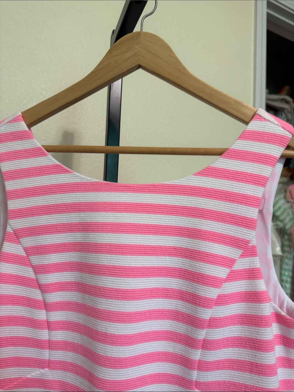 Lilly Pulitzer 💗Sleeveless Pink & White Striped Sheath Dress - Picture 13 of 16